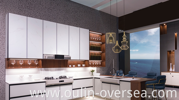 Modern minimalist style high quality home kitchen cabinet